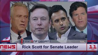 MAGA TITANS Rally to Make Rick Scott Senate Leader [upl. by Wimsatt]