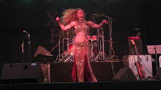 Drums and bellydance Sara Guirado and Victor Traves Quamlibet group [upl. by Deming]