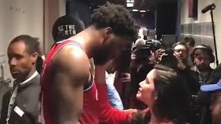 JOEL EMBIID CRYING WITH HIS GIRLFRIEND AFTER GAME 7 LOSS TO TORONOT RAPTORS [upl. by Liscomb661]