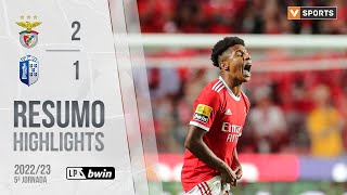 Highlights  Resumo Benfica 21 FC Vizela Liga 2223 5 [upl. by Mundford]