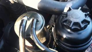 How To Power Steering Flush BMW E34 [upl. by Llehcal217]