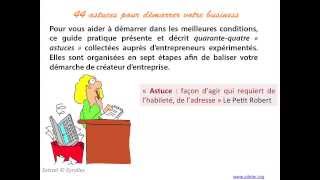 44 astuces pour démarrer votre business [upl. by Hertberg710]