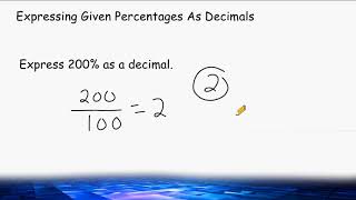 Converting Percents To Decimals And Decimals To Percents [upl. by Emolas132]