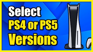 How to Download PS4 or PS5 Version of Games on PS5 Console Fast Tutorial [upl. by Rains684]