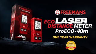 FREEMANS ECO Laser Distance Meter PROECO40m [upl. by Ahsiekim]