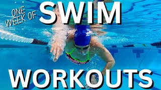 Swim Workouts for Half Ironman Training [upl. by Aidualk]