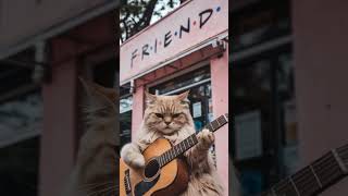 Leo playing guitar catlover cute catvideos [upl. by Aidyl]