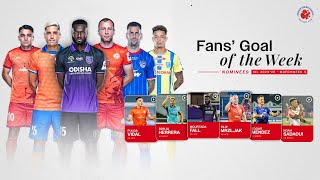 Fans Goal of the Week  Matchweek 3  ISL 202425 [upl. by Ahsercal905]