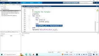 Newtons Forward Difference Interpolation Formula  MatLab Code [upl. by Zipah]