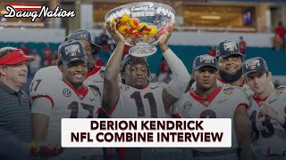 Derion Kendrick explains what Georgia football National Championship means to him [upl. by Gnilrets60]