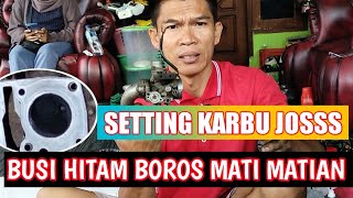 Trick mengatasi motor mati matian busi hitam hilang tenaga dan boros bbm bersama agm channel [upl. by Eipper523]