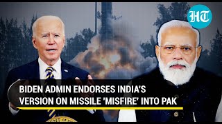 US makes statement on Indian missile landing in Pak Endorses Modi govts accidental version [upl. by Quickel36]