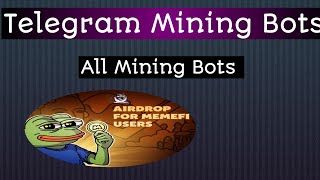 Telegram Mining Bots  MINING Bot [upl. by Kellie526]