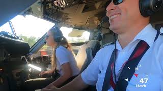 Dodging birds landing at Kowanyama QLD Australia in the Dash 8 [upl. by Asylem423]