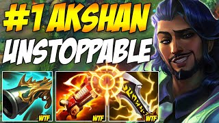 TOP 1 AKSHAN IN CHINA  EASY TO 1VS9 EVERY SINGLE GAME [upl. by Nosille]