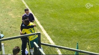 Expalmeirense Wendel visita a Academia de Futebol e tieta Gabriel Jesus [upl. by Niltac]