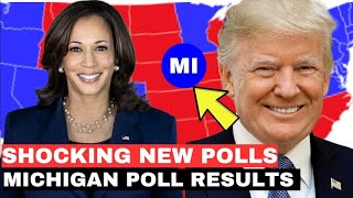 New Michigan poll results September Donald Trump vs Kamala Harris 2024 US Election [upl. by Buckie]