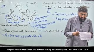 English  2nd Year Series Test 2 Discussion By Sir Kamran  Date  2nd June 2024  QCA [upl. by Selrhc]