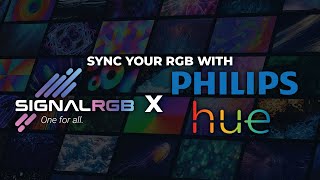 How to sync Philips Hue with SignalRGB [upl. by Ireva284]