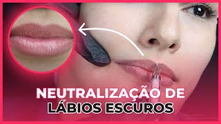 Micropigmentação Labial  Neutralização de Lábios Escuros [upl. by Acinot]