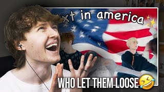 WHO LET THEM LOOSE txt vs america  ReactionReview [upl. by Gelhar]