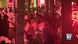 Spring Break going strong in Fort Lauderdale after Miami Beach efforts to calm crowds [upl. by Ahsienet]