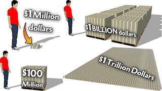 How Much is 1 Trillion dollars 1 Billion dollars 1 Million dollars [upl. by Ciredec]