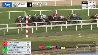 Gulfstream Park Carrera 11  28 de Enero 2024 [upl. by Rabiah]