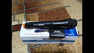 Радио микрофон за 13  с aliexpress порадовал качеством звучания Microphone wireless Weisre DM3308 [upl. by Llennehc]