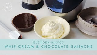 WHIP CREAM in a BLENDER and make silky CHOCOLATE GANACHE [upl. by Natsuj429]