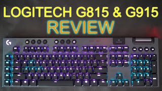 Logitech G815 and G915 Comparison and Detailed Review [upl. by Vasyuta]