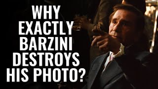 The Godfather Why exactly Barzini destroys his photo at Connies wedding [upl. by Alikam517]