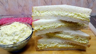 How to make an EGG SANDWICH Very Easy Cheap Healthy and Delicious [upl. by Artimed372]