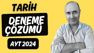 AYT 2024 TARİH DENEME ÇÖZÜMÜ 🎯 [upl. by Saiasi]