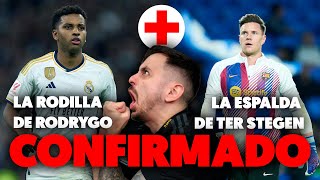 🚨😡OFICIAL RODRYGO con MOLESTIAS es DUDA y TER STEGEN SIGUE con DOLORES de ESPALDA · ¿JUGARÁN [upl. by Alimrahs]