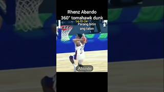 Rhenz Abando 360° tomahawk dunk Aaron Gordon napangiti sa tuwa [upl. by Fayina]