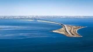 Denmark  Sweden Border Crossing over Oresund Bridge II Border Control [upl. by Llehsad]