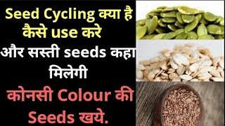 seed cycle kya hai kese istemaal kare aur kaha se kharide seeds heenahealth [upl. by Phox]