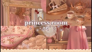 room tourwhere i get my furniture from ˚୨୧⋆｡˚ ⋆ princess coquette  cottagecore aesthetic [upl. by Glynas]