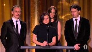 The cast of quotIn the Land of Blood and Honeyquot honor Angelina Jolie at the 2013 Governors Awards [upl. by Jon]