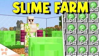 Minecraft 120 SLIME FARM TUTORIAL  Easy Efficient Bedrock  Java [upl. by Noned118]