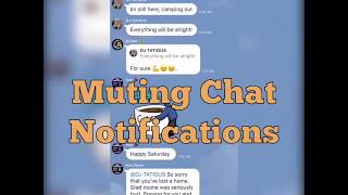 Mute Chat Notifications LINE [upl. by Moseley]