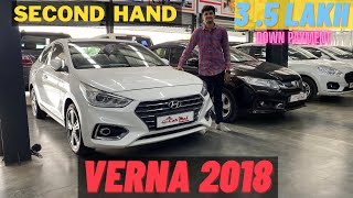 USED VERNA 2018 FOR SALE SECOND HAND  CARMALL [upl. by Airalednac997]