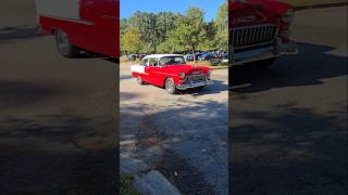 Beautiful 🔥 Classic Chevy BelAir Rollin Out of Hilton Head Cars amp Coffee [upl. by Nalehp]