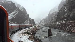 Snow at Royal Gorge Colorado  Royal Gorge Railroad [upl. by Cristie381]