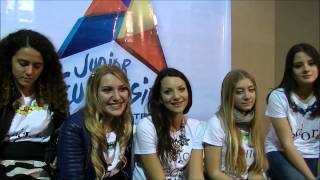 JESC 2014 Interview with The Peppermints San Marino [upl. by Ringo315]