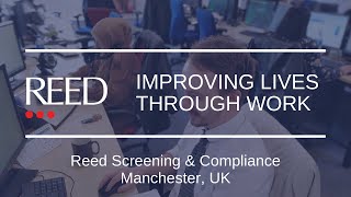 Careers with Reed Screening Manchester UK  Improving Lives Through Work [upl. by Simara446]