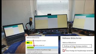 Windows 10 Hauptmonitor und Taskleiste bei mehrere Monitoren Multimonitor als Hauptanzeige verwenden [upl. by West]