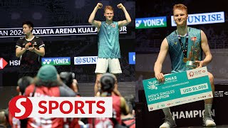 Malaysia Open Antonsen wins lopsided men’s singles final [upl. by Crockett]