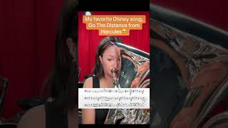 The best Disney song Go The Distance from Hercules on euphonium disney euphonium singalong [upl. by Wood]